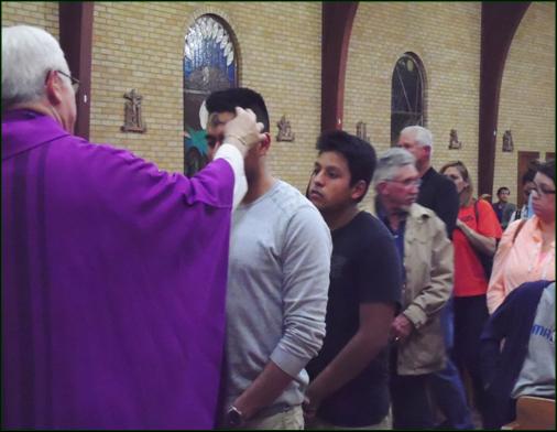 St Matthew Catholic Parish Ash Wednesday 2015 El Paso, Texas