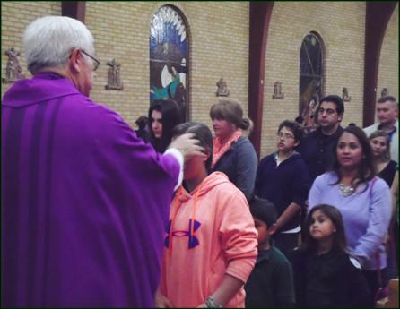 St Matthew Catholic Parish Ash Wednesday 2015 El Paso, Texas