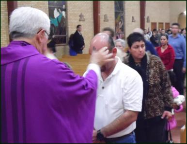 St Matthew Catholic Parish Ash Wednesday 2015 El Paso, Texas